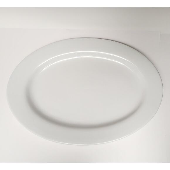 Cook At Home Oval Ceramic Platter Dinnerware Servingware 18" x 13" - Picture 3 of 4